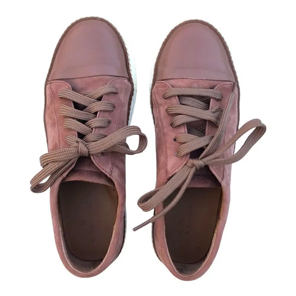 Caslon pink suede/leather casual sneakers womens size 6m